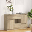Vidaxl dressoir sonoma eiken 100 x 30 x 65,6 bewerkt hout