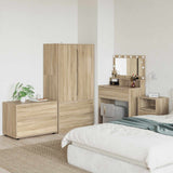 Vidaxl opbergkast 80 x 48 x 57 cm bewerkt hout sonoma eiken