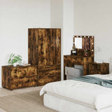 Vidaxl opbergkast 80 x 48 x 57 cm bewerkt hout gerookt eiken
