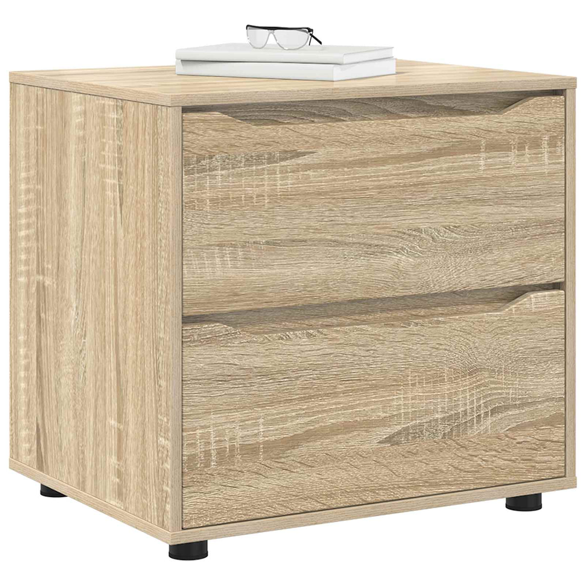 Vidaxl opbergkast 60 x 48 x 57 cm bewerkt hout sonoma eiken