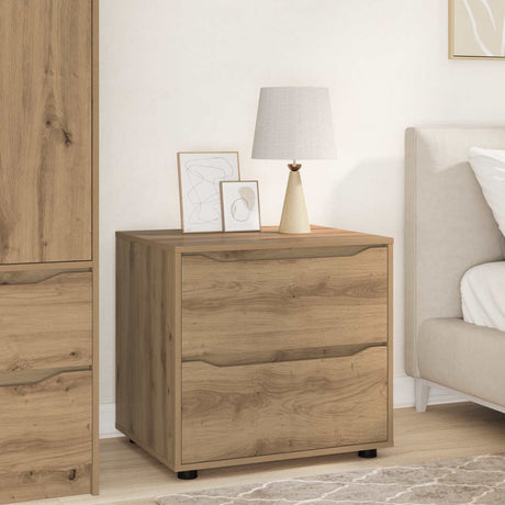 Vidaxl opbergkast 60 x 48 x 57 cm bewerkt hout artisan eiken