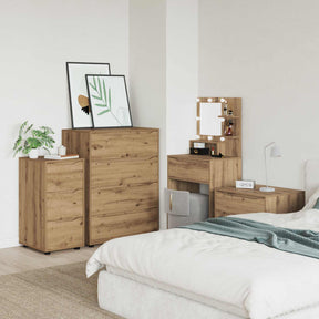 Vidaxl opbergkast 40 x 48 x 81 cm bewerkt hout artisan eiken