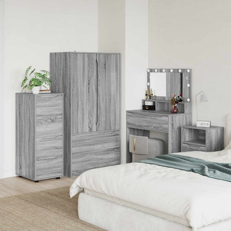 Vidaxl opbergkast 40 x 48 x 105 cm bewerkt hout grijs sonoma