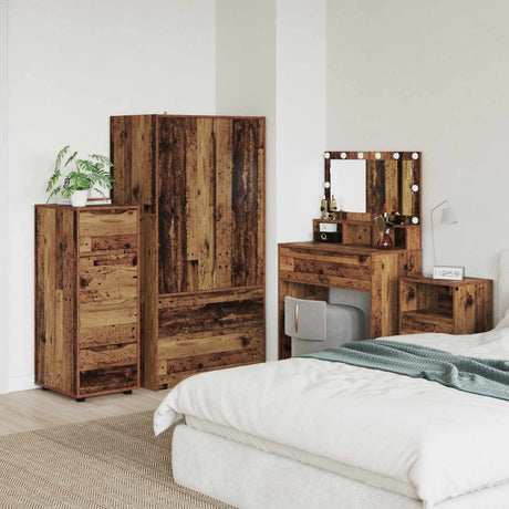 Vidaxl opbergkast 40 x 48 x 105 cm bewerkt hout oud hout