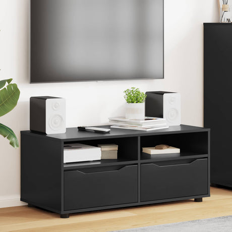 Vidaxl tv-kast 100 x 48 x 43 cm zwart bewerkt hout