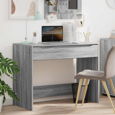 Vidaxl bureau grijze sonoma 100 x 50 x 78 cm geconstrueerd hout