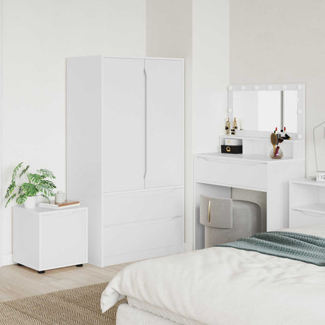 Vidaxl badkamer kast 40,5 x 40 x 44 cm bewerkt hout wit