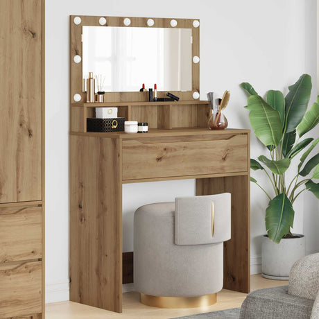 Vidaxl slaapkamer kaptafels artisan eiken 80 x 39,6 x 135 cm