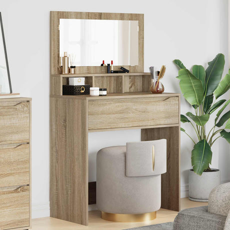 Vidaxl slaapkamer kaptafels sonoma eiken 80 x 39,6 x 135 cm
