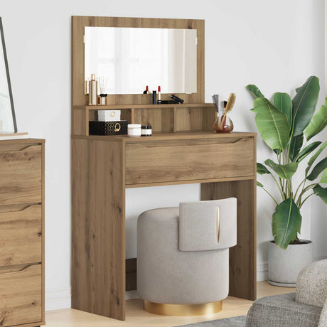 Vidaxl slaapkamer kaptafels artisan eiken 80 x 39,6 x 135 cm