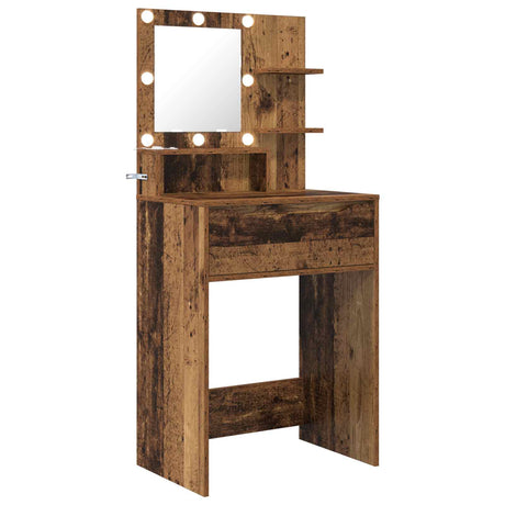 Vidaxl slaapkamer kaptafels oud hout 80 x 39,6 x 135 cm bewerkt hout