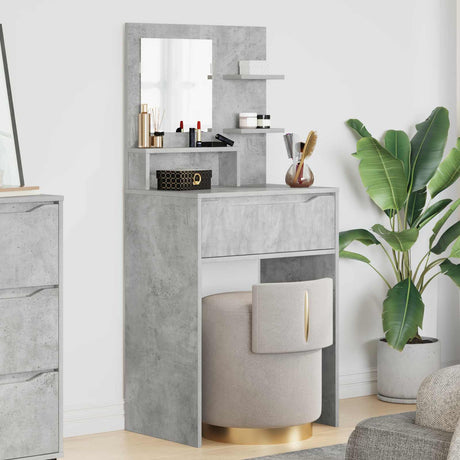 Vidaxl slaapkamer kaptafels beton grijs 80 x 39,6 x 135 cm