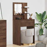 Vidaxl slaapkamer kaptafels bruin eiken 80 x 39,6 x 135 cm
