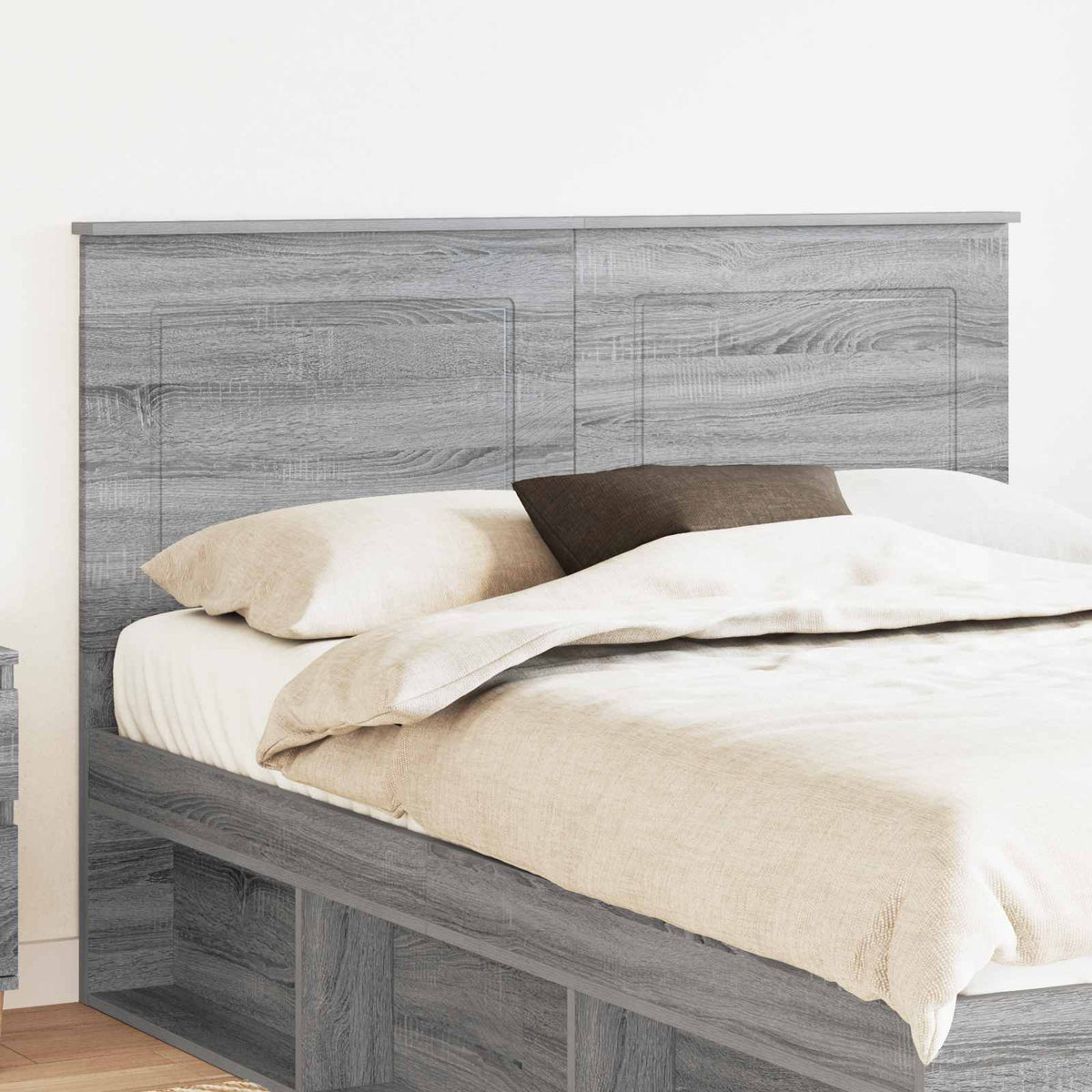 Vidaxl hoofdbord grijze sonoma 100 cm geconstrueerd hout