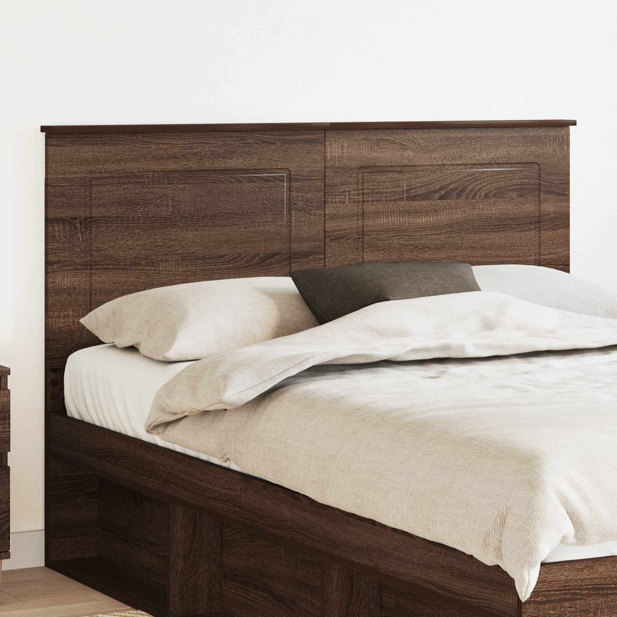 Vidaxl hoofdbord bruine eik 100 cm geconstrueerd hout