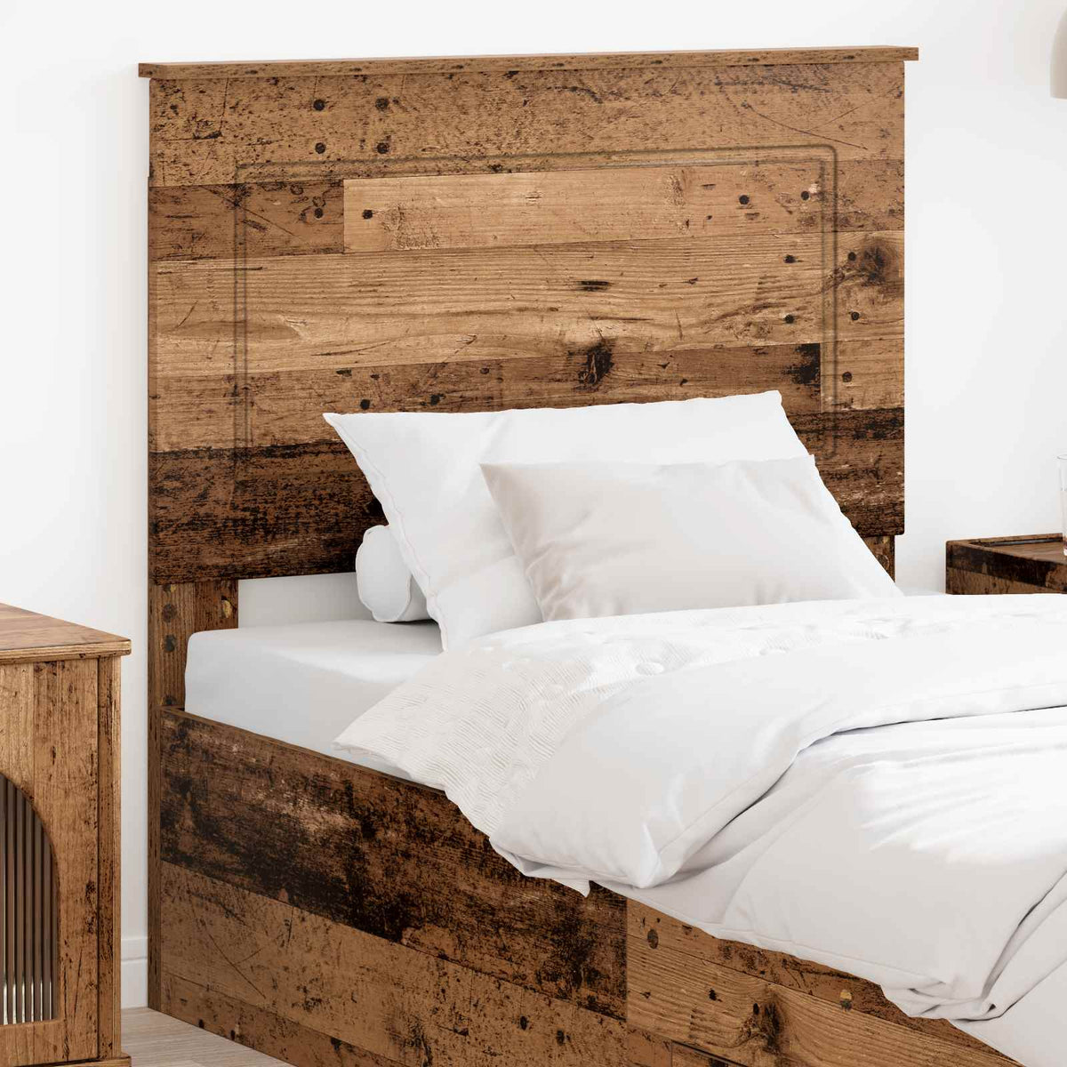 Vidaxl hoofdbord oudhout 100 cm geconstrueerd hout