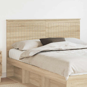 Vidaxl hoofdbord sonoma eiken bewerkt hout