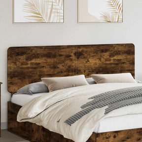 Vidaxl hoofdbord gerookt eiken bewerkt hout