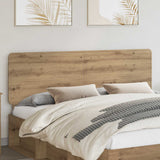 Vidaxl hoofdbord artisan eiken bewerkt hout
