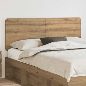 Vidaxl hoofdbord artisan eiken bewerkt hout