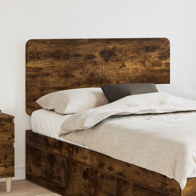 Vidaxl hoofdbord gerookt eiken bewerkt hout