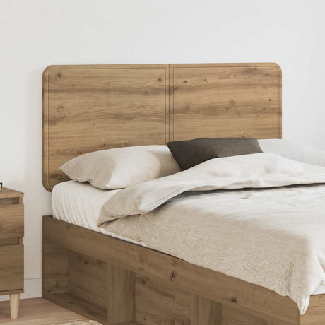 Vidaxl hoofdbord artisan eiken bewerkt hout