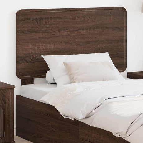 Vidaxl hoofdbord bruin eiken bewerkt hout
