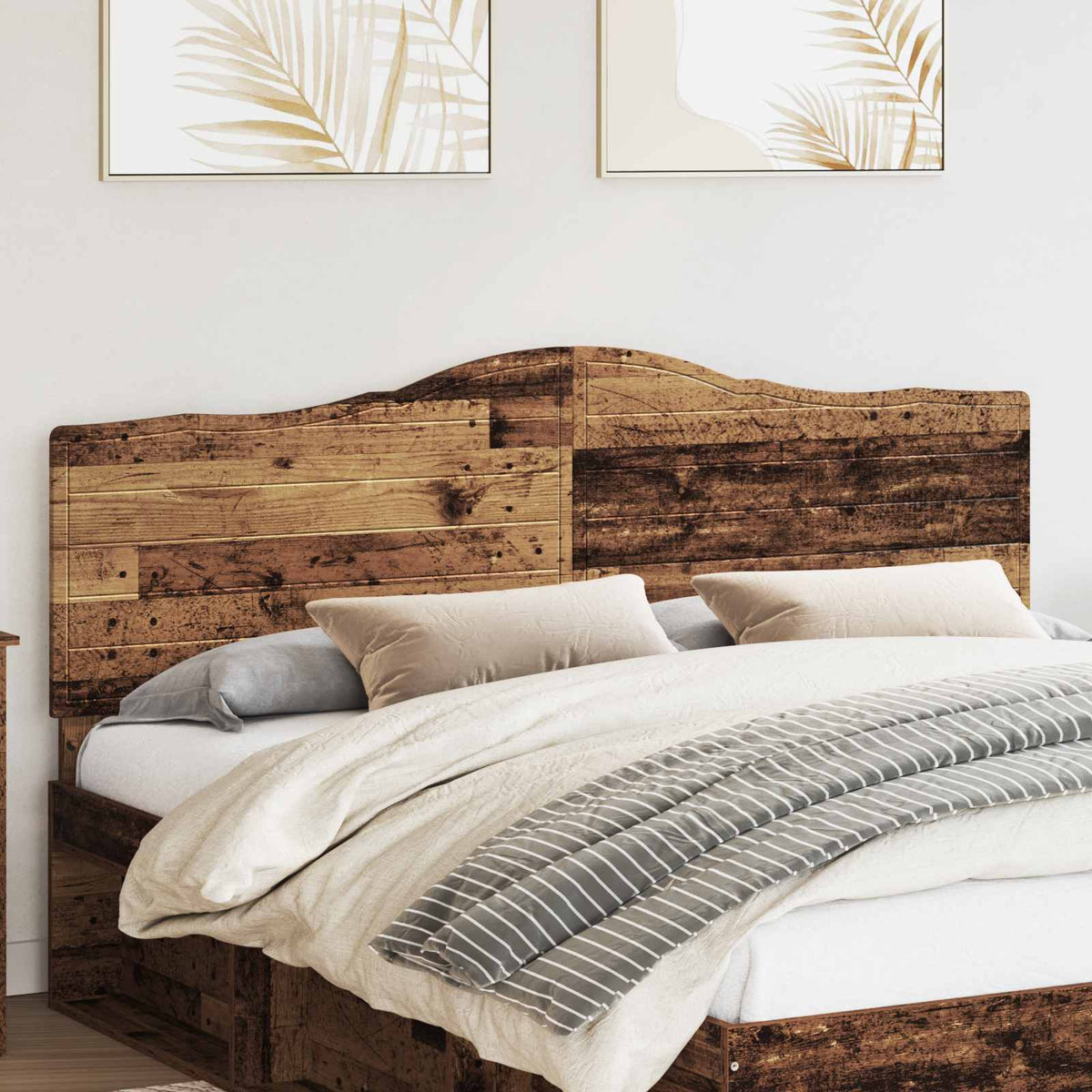 Vidaxl hoofdbord oud hout bewerkt hout