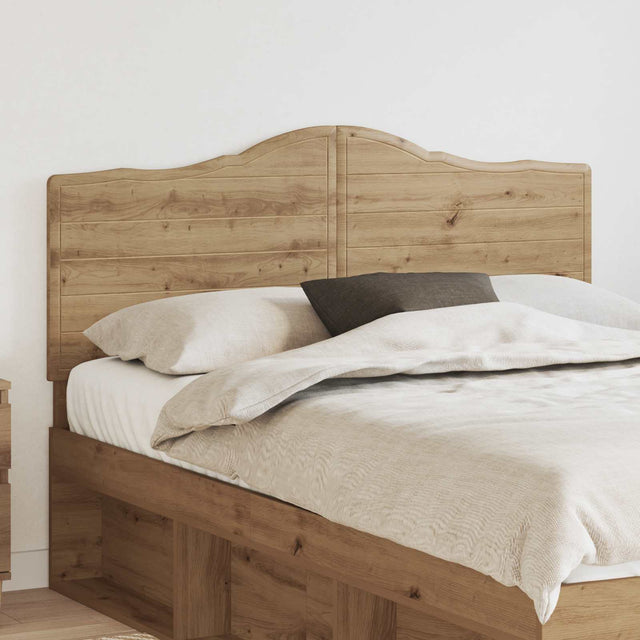 Vidaxl hoofdbord artisan eiken bewerkt hout