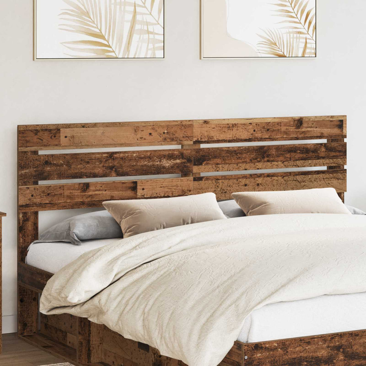 Vidaxl hoofdbord oud hout bewerkt hout