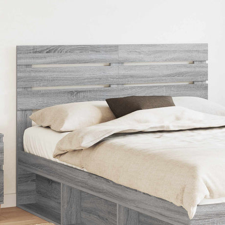 Vidaxl hoofdbord grijs sonoma bewerkt hout