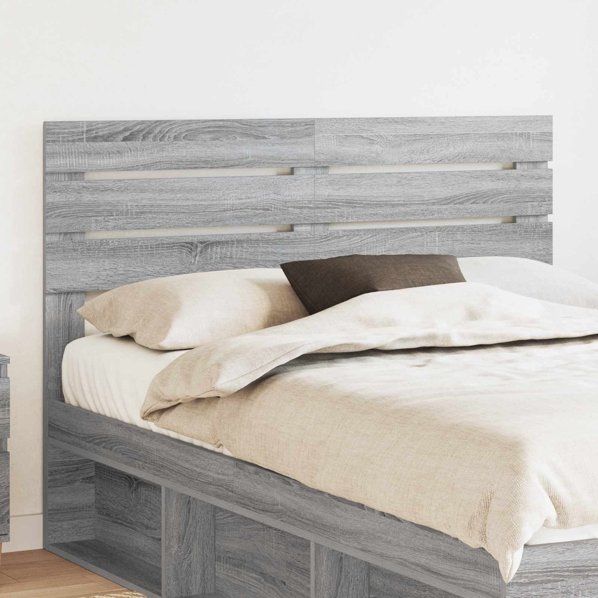 Vidaxl hoofdbord grijs sonoma bewerkt hout