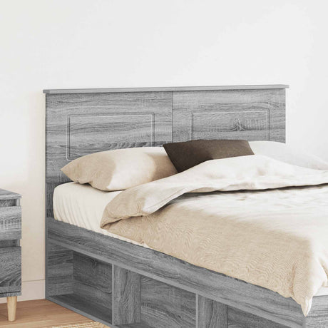 Vidaxl hoofdbord grijs sonoma bewerkt hout