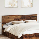 Vidaxl hoofdbord oud hout bewerkt hout