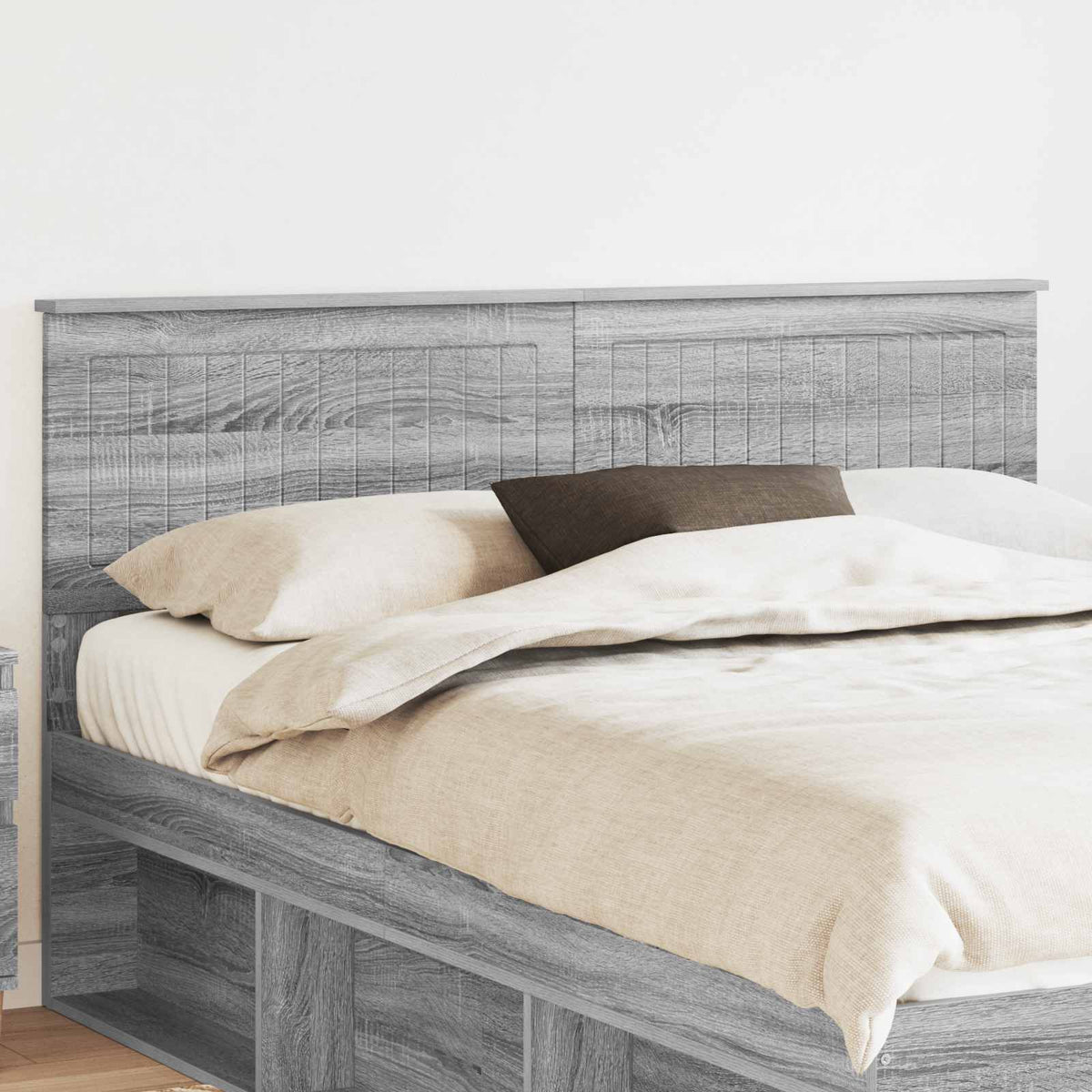 Vidaxl hoofdbord grijs sonoma bewerkt hout