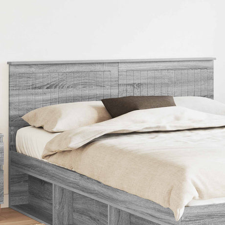 Vidaxl hoofdbord grijs sonoma bewerkt hout