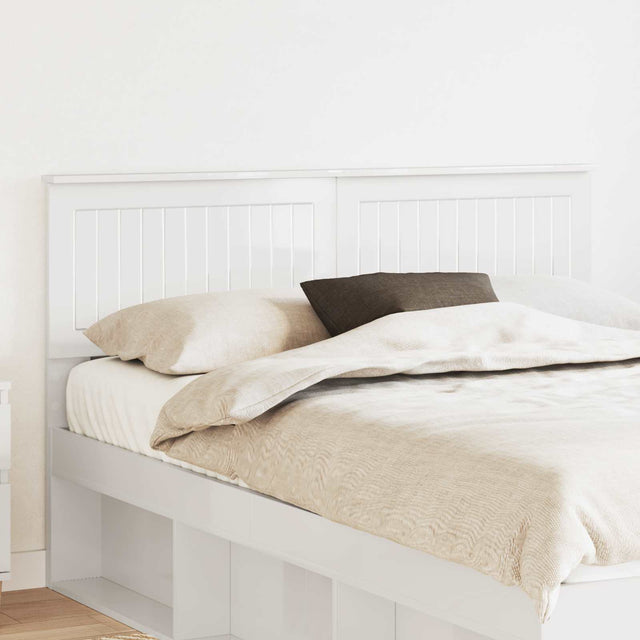 Vidaxl hoofdbord glanzend wit bewerkt hout