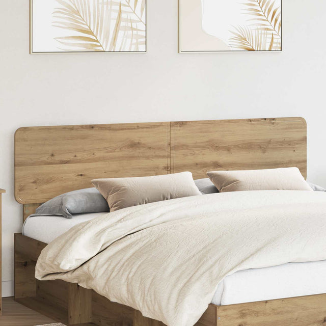 Vidaxl hoofdbord artisan eiken bewerkt hout