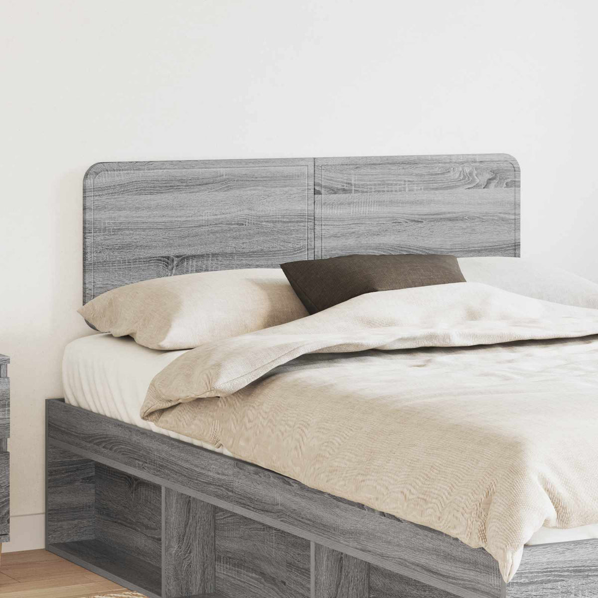 Vidaxl hoofdbord grijs sonoma bewerkt hout