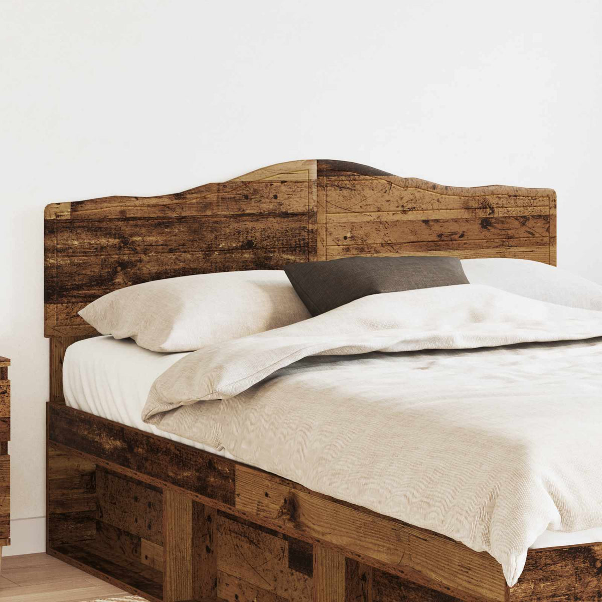 Vidaxl hoofdbord oud hout bewerkt hout