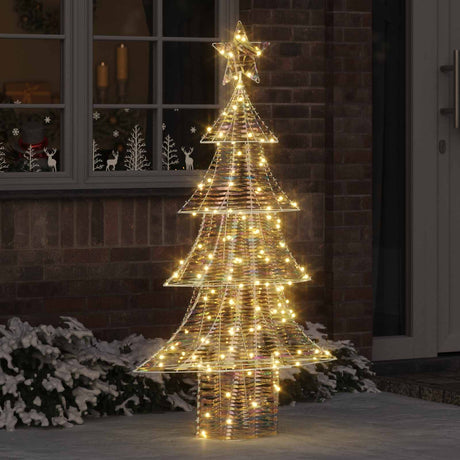 Vidaxl kerstboom 160 led's warmwit 150 cm pet