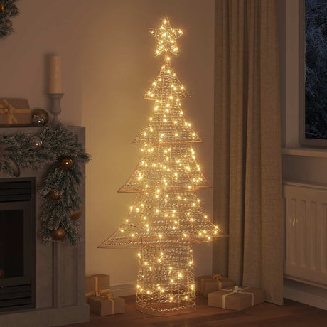 Vidaxl kerstboom 240 led's warmwit 181 cm pet