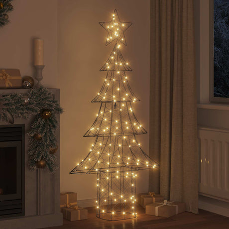 Vidaxl kerstboom 240 led's warmwit 180 cm rattan