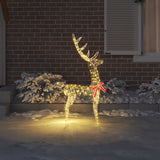 Vidaxl 3d rendier 140 led's warmwit 128 cm pet