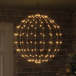 Vidaxl bal warmwit 60 x 60 x 62 cm metaal 192 led's