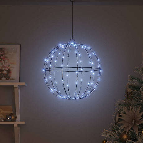 Vidaxl kerst finial licht 120 led's koudwit diameter 40 x 42 cm