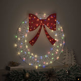 Vidaxl krans 60 led's multikleur 76 x 76 x 8,5 cm acryl