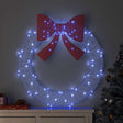 Vidaxl krans 80 led's blauw 92 x 92 x 9,5 cm acryl