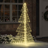Vidaxl kerstboom 240 led's warmwit 180 cm acryl