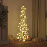 Vidaxl kerstboom 100 led's warmwit 120 cm pet